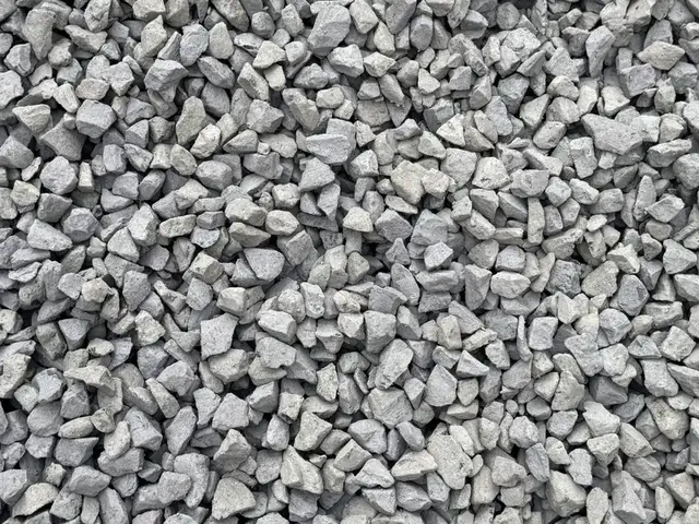 20 mm blue metal drainage aggregate, close up